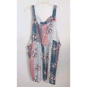 Magnolia Pearl Alternative Piece Overalls Romper Womens OS Patchwork Floral Boho